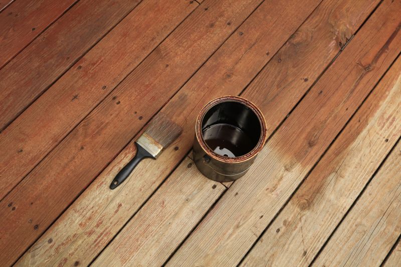 Deck Rail Staining