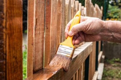 Outdoor Fence Staining